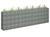 main image for ad Gabion Raised Bed Galvanised Steel 270x30x90 cm