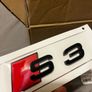 Audi S3 Rear boot badge gloss black Image 2