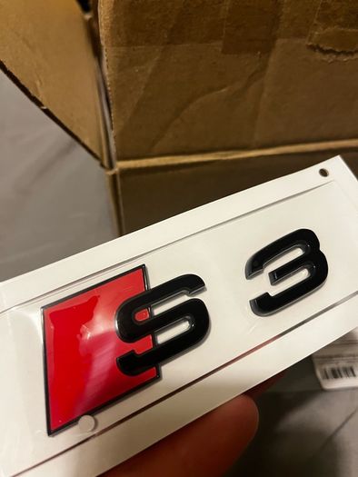 Audi S3 Rear boot badge gloss black