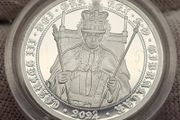 Gibraltar 2024 Silver Proof Sovereign .999 Silver 535 Years of Sovereign Anniversary in Original Holder