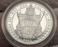 Gibraltar 2024 Silver Proof Sovereign .999 Silver 535 Years of Sovereign Anniversary in Original Holder