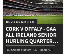 All-ireland Hurling QF Tickets: Cork V Offal Value