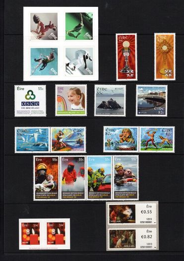 2012 Ireland Stamp Year Pack Mint Never Hinged (MNH). See scan for stamps included. All stamps Mint Never Hinged