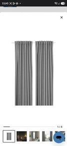 Pair of blackout curtains