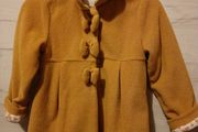 Mustard girls soft teddy spring coat 3-4-5