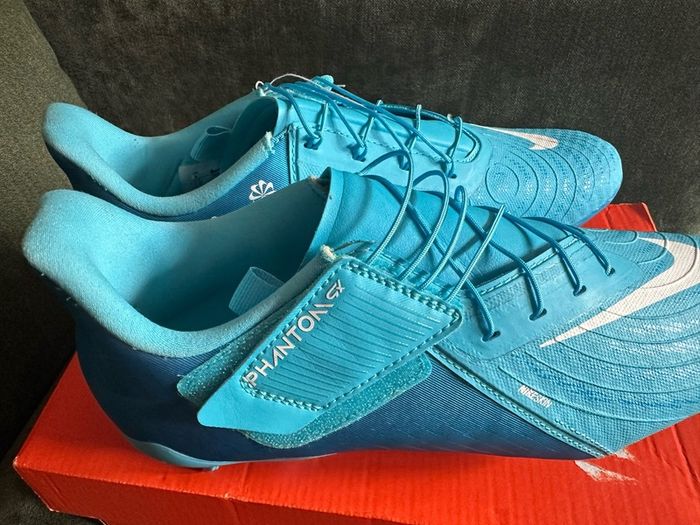 Nike Mens Phantom Gx II Easyon Fgmg Football Boots, Blue Fury White, 7 UK
