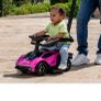 Kids Lamborghini Car 2-in-1 Push-Along Ride On (Pink) Image 5