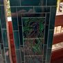 Pair of Art Nouveau antique tiled side panels for fireplace, extremely heavy, D18 Image 7