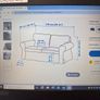 2 seat sofa new with two sets of covers Image 3