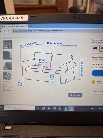 2 seat sofa new with two sets of covers