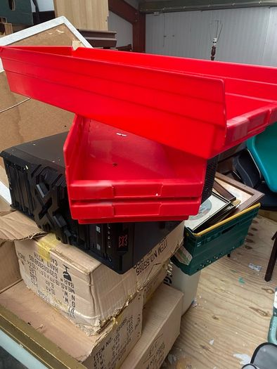 plastic storage bins