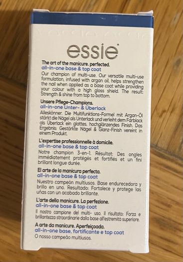 Essie all in one top coat & base coat