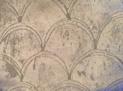 FABRIC Silver Grey Patterned  -  DIY, Crafting, Cushions, Upholstery