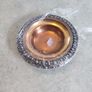 Vintage copper / Brass / silver plated edge small basin, Middle Eastern craftwork, handcrafted copper, vintage kitchenware Image 6