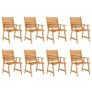9 Piece Garden Dining Set Solid Acacia Wood Image 3