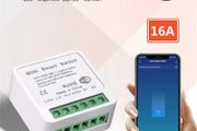 Wifi Mini Smart Switch 16A DIY Light Switches 2 Way Wireless Smart Home with Tuya Smart Life Alexa Alice Google Home