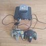 Nintendo 64 plus 2 controllers and star wars game Image 2