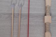 Wooden bow and arrow toy