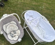 Swing and moses basket