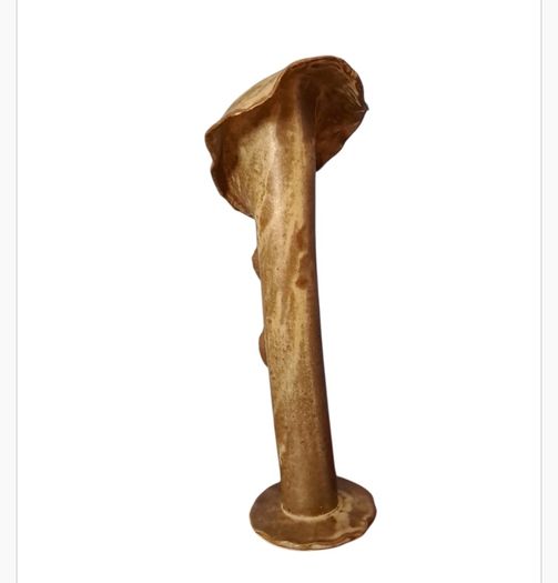 1980s Irish Studio Pottery Calla Lily Candlestick
