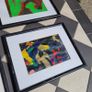 Vintage set of four John Hanwick abstract paintings Image 6