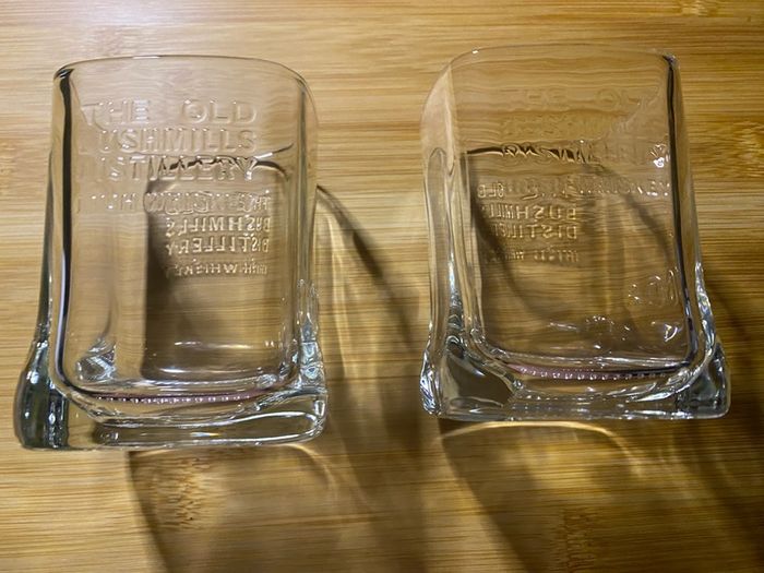 Bushmills whiskey glasses brand new