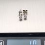 925 Silver Cubic Zirconia Sparkle Stud Earrings Image 9