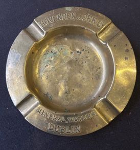 Hovenden & Orr Dublin Brass  Advertising Ashtray