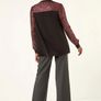 Embellished Sequin Stretch Blouse Image 3