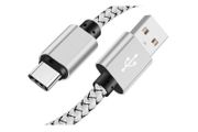 New 3m Premium Long Nylon Type C USB Fast Quick Charge 3.0 2A Cable Lead #902