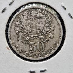 1944 Portugal 50 Centavos Coin