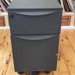 Under Desk Mobile Filing Cabinet Grey