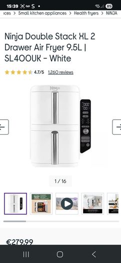 ninja white double stack air fryer