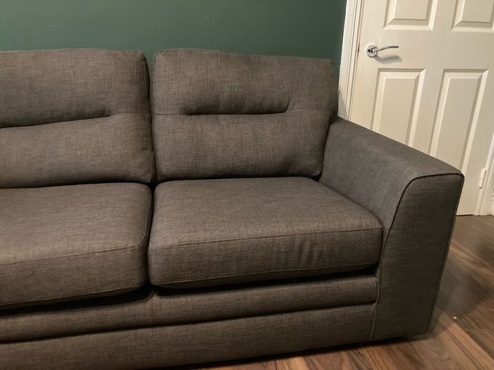 Large 3 Seater Dark Grey Sofa