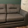 Large 3 Seater Dark Grey Sofa Image 3