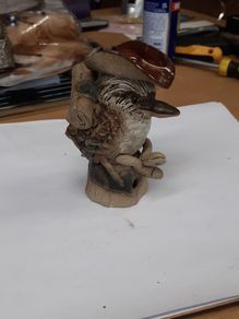 Bird figurine whimsical