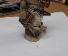 Bird figurine whimsical