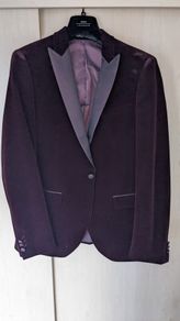 Mens' Red Velvet Blazer 40R