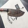 Forged Cleaver Knife with Skull Engraving The Ultimate Blend of Power Image 5