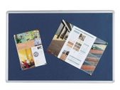 Aluminium Frame Felt Noticeboard 1200x900mm Blue