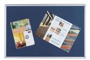 Aluminium Frame Felt Noticeboard 1200x900mm Blue