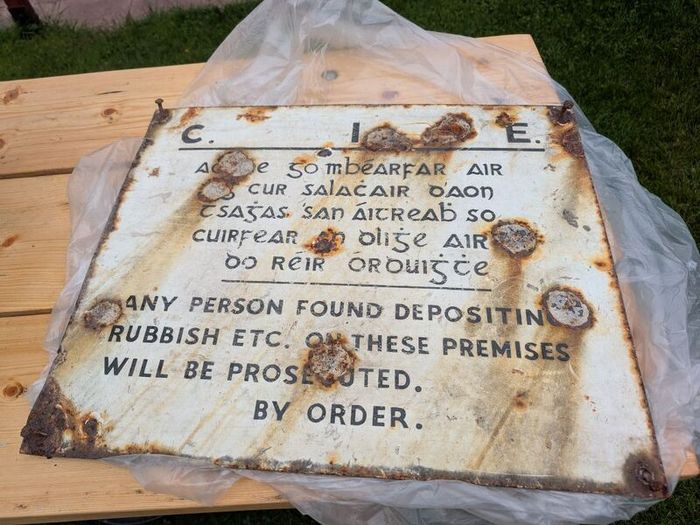 Antique CIE Sign