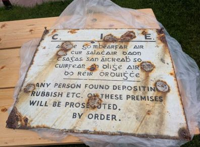 Antique CIE Sign
