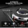 Glass gas hob 5 burners Image 6