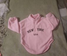 baby girl pink fleece