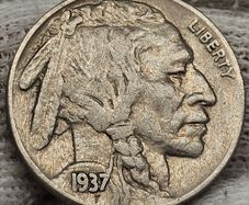 USA United States 1937 Indian Head Buffalo Nickel 5 Cent