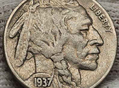USA United States 1937 Indian Head Buffalo Nickel 5 Cent