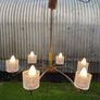 large vintage Danish chandelier c1970s Image 2