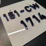 3D acrylic registration plate personalized Image 6