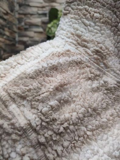 old navy cream Beige full zip borg fleece Xs S